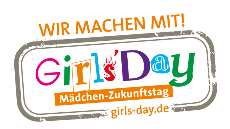 Logo des Girlsday in bunter verspielter Schrift